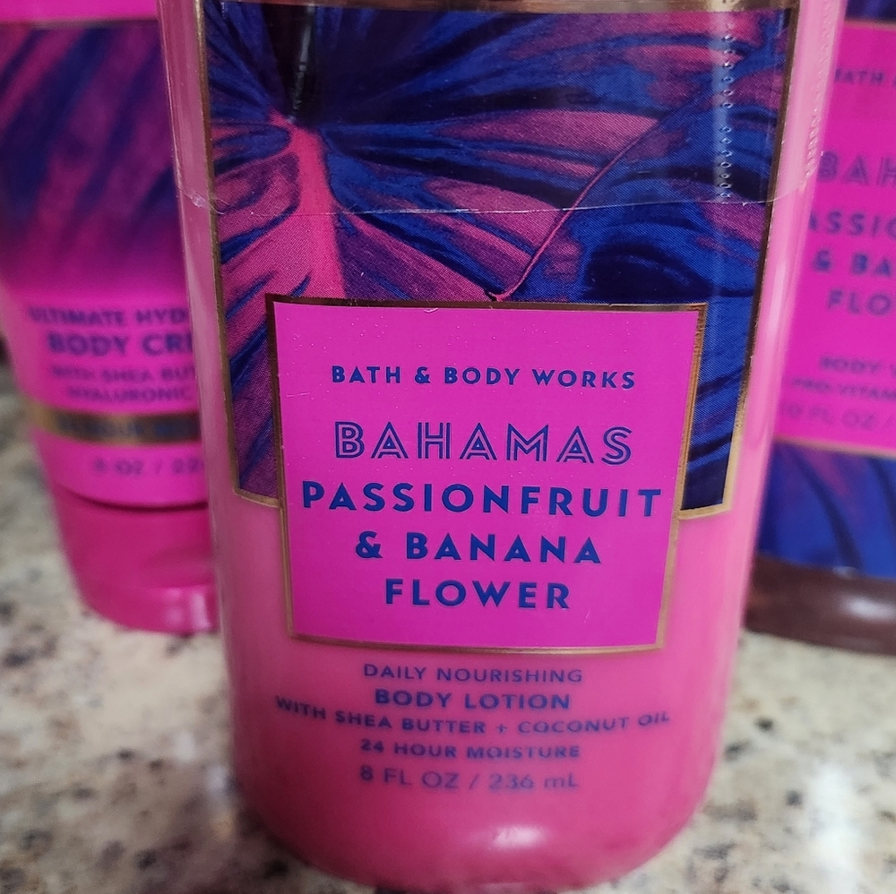 Bath and Body Works Bahamas Passionfruit and Banana Flower  Body Bundle - Picture 5 of 6
